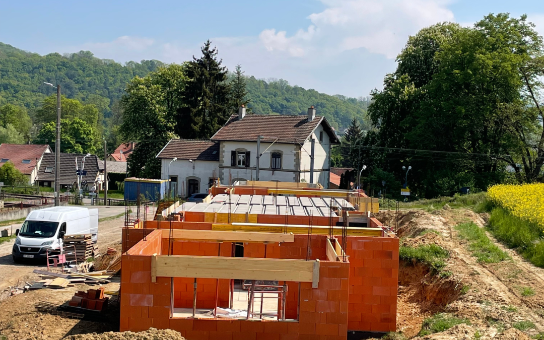 Avancement des travaux – maisons jumelées TAGOLSHEIM